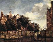 HEYDEN, Jan van der Amsterdam, Dam Square with the Town Hall and the Nieuwe Kerk s Spain oil painting artist